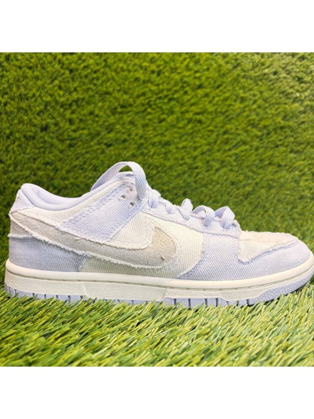 Nike Dunk Low Ghost Denim Womens Size 6 Blue White Athletic Shoes Sneakers
